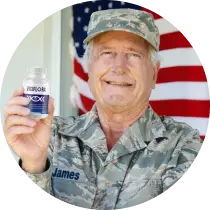 VisiFlora customer sharing feedback on the daily eye wellness supplement
